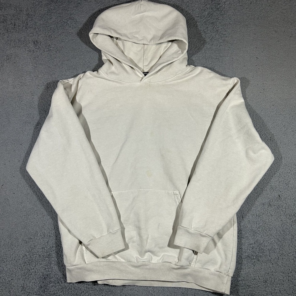 Talentless Heavyweight Cotton Hoodie Mens 2XL Ivory Pullover #3646